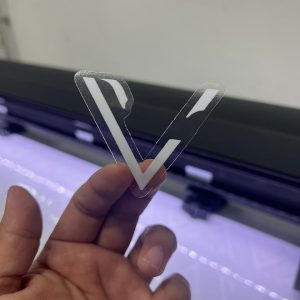 Stickers en Vinilo Transparente con Tinta Blanca – 1 Metro