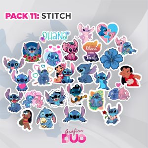 Pack de calcos N° 11: Stitch